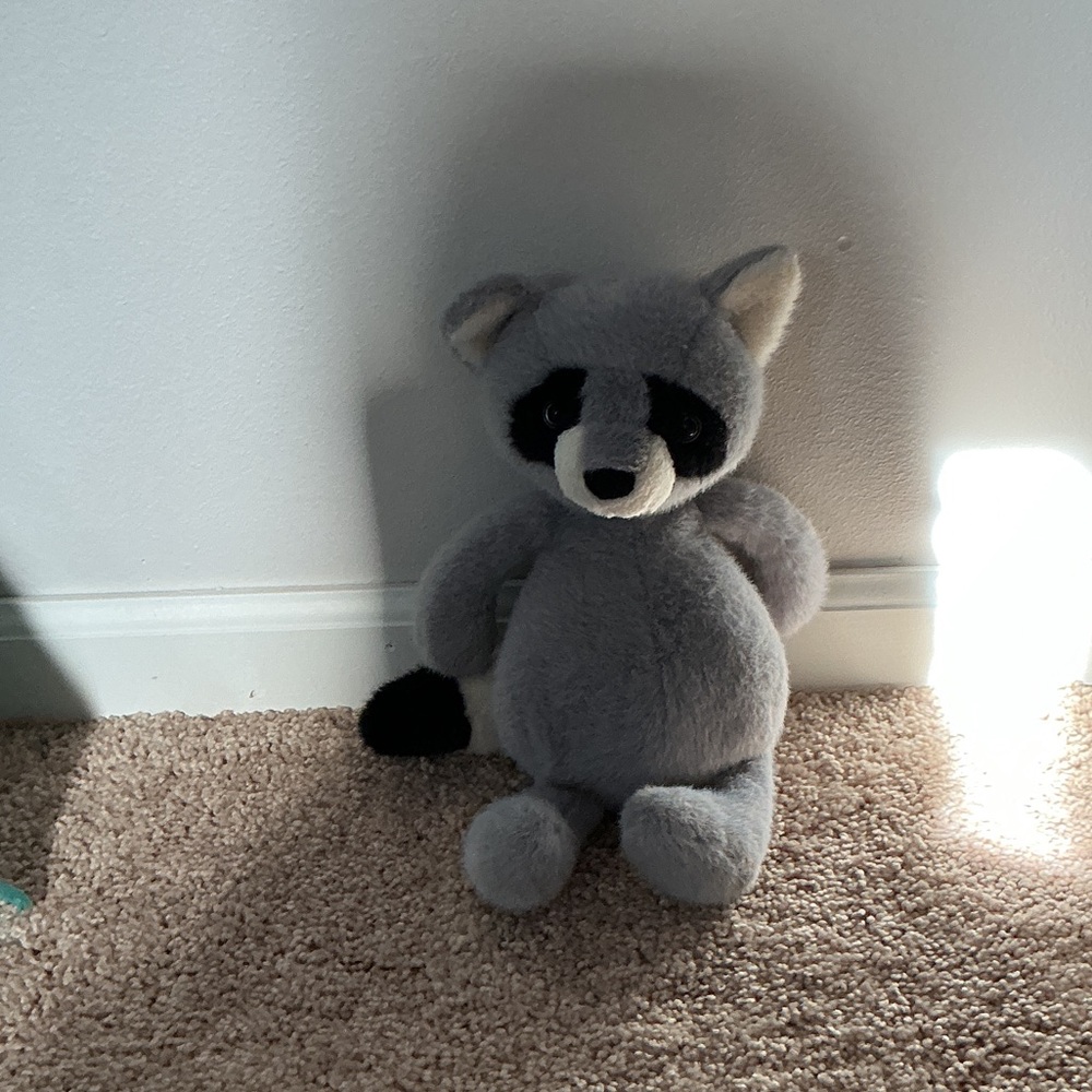 Gray Raccoon Plush Toy